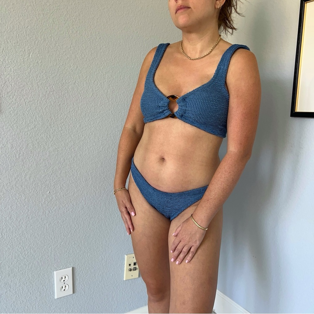 Hunza G Julia Bikini Metallic Blue
